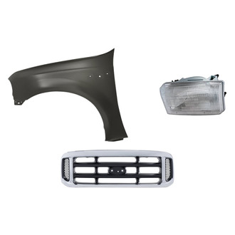 TruParts® - 3-Piece Kit (Driver Side Headlight, Grille, Front Driver Side Fender) (Standard Line)