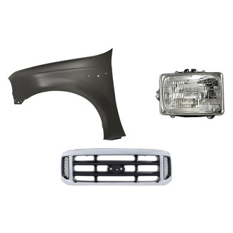 TruParts® - 3-Piece Kit (Driver Side Headlight, Grille, Front Driver Side Fender) (Standard Line)