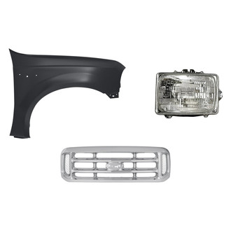 TruParts® - 3-Piece Kit (Passenger Side Headlight, Grille, Front Passenger Side Fender) (Standard Line)