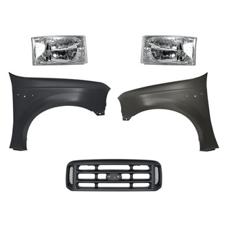 TruParts® - 5-Piece Kit (Driver and Passenger Side Headlights, Grille, Driver and Passenger Side Fenders) (Standard Line)