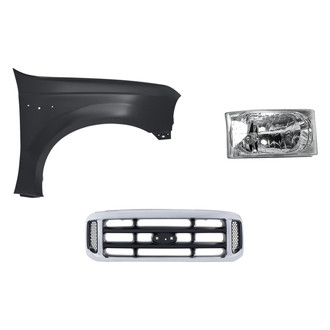 TruParts® - 3-Piece Kit (Passenger Side Headlight, Grille, Front Passenger Side Fender) (Standard Line)