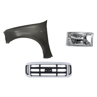 TruParts® - 3-Piece Kit (Driver Side Headlight, Grille, Front Driver Side Fender) (Standard Line)