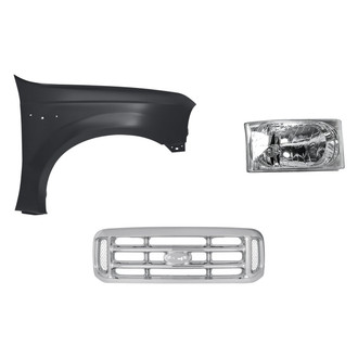 TruParts® - 3-Piece Kit (Passenger Side Headlight, Grille, Front Passenger Side Fender) (Standard Line)