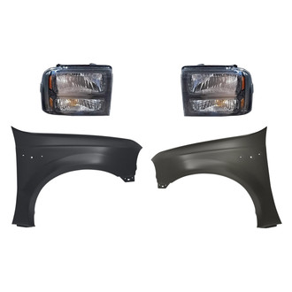 TruParts® - 4-Piece Kit (Driver and Passenger Side Headlights, Driver and Passenger Side Fenders) (Standard Line)