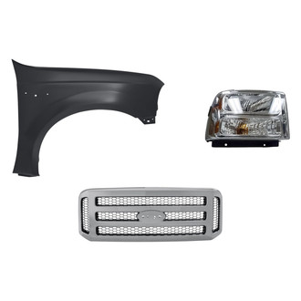 TruParts® - 3-Piece Kit (Passenger Side Headlight, Grille, Front Passenger Side Fender) (Standard Line)