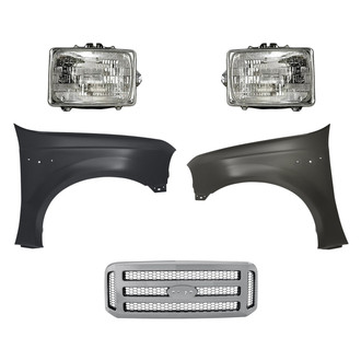 TruParts® - 5-Piece Kit (Driver and Passenger Side Headlights, Grille, Driver and Passenger Side Fenders) (Standard Line)