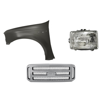 TruParts® - 3-Piece Kit (Driver Side Headlight, Grille, Front Driver Side Fender) (Standard Line)