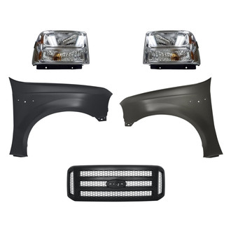 TruParts® - 5-Piece Kit (Driver and Passenger Side Headlights, Grille, Driver and Passenger Side Fenders) (Standard Line)