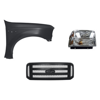 TruParts® - 3-Piece Kit (Passenger Side Headlight, Grille, Front Passenger Side Fender) (Standard Line)