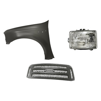 TruParts® - 3-Piece Kit (Driver Side Headlight, Grille, Front Driver Side Fender) (Standard Line)
