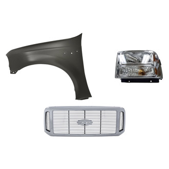 TruParts® - 3-Piece Kit (Driver Side Headlight, Grille, Front Driver Side Fender) (Standard Line)
