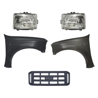TruParts® - 5-Piece Kit (Driver and Passenger Side Headlights, Grille, Driver and Passenger Side Fenders) (Standard Line)