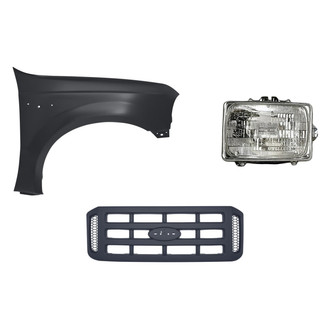 TruParts® - 3-Piece Kit (Passenger Side Headlight, Grille, Front Passenger Side Fender) (Standard Line)