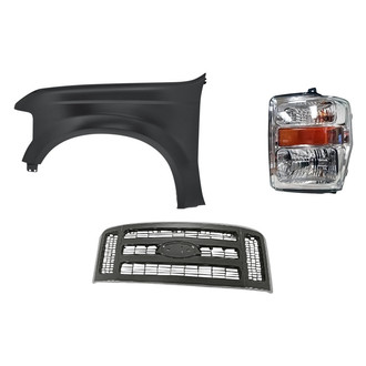 TruParts® - 3-Piece Kit (Driver Side Headlight, Grille, Front Driver Side Fender) (Standard Line)