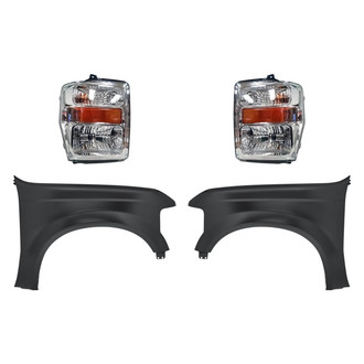 TruParts® - 4-Piece Kit (Driver and Passenger Side Headlights, Driver and Passenger Side Fenders) (Standard Line)