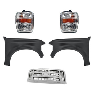 TruParts® - 5-Piece Kit (Driver and Passenger Side Headlights, Grille, Driver and Passenger Side Fenders) (Standard Line)