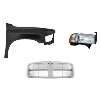 TruParts® - 3-Piece Kit (Passenger Side Headlight, Grille, Front Passenger Side Fender) (Standard Line)