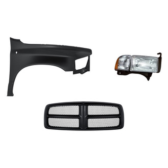 TruParts® - 3-Piece Kit (Passenger Side Headlight, Grille, Front Passenger Side Fender) (Standard Line)