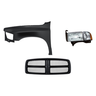 TruParts® - 3-Piece Kit (Driver Side Headlight, Grille, Front Driver Side Fender) (Standard Line)