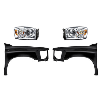 TruParts® - 4-Piece Kit (Driver and Passenger Side Headlights, Driver and Passenger Side Fenders) (Standard Line)