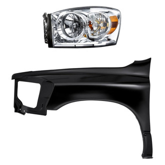 TruParts® - 2-Piece Kit (Driver Side Headlight, Front Driver Side Fender) (Standard Line)