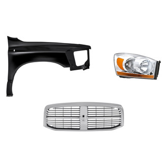 TruParts® - 3-Piece Kit (Passenger Side Headlight, Grille, Front Passenger Side Fender) (Standard Line)