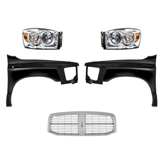 TruParts® - 5-Piece Kit (Driver and Passenger Side Headlights, Grille, Driver and Passenger Side Fenders) (Standard Line)