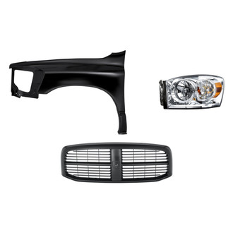 TruParts® - 3-Piece Kit (Driver Side Headlight, Grille, Front Driver Side Fender) (Standard Line)
