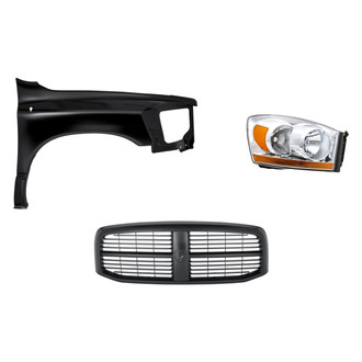 TruParts® - 3-Piece Kit (Passenger Side Headlight, Grille, Front Passenger Side Fender) (Standard Line)