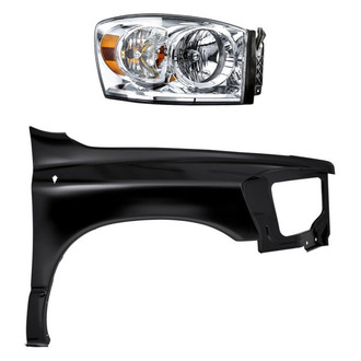 TruParts® - 2-Piece Kit (Passenger Side Headlight, Front Passenger Side Fender) (Standard Line)