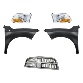 TruParts® - 5-Piece Kit (Driver and Passenger Side Headlights, Grille, Driver and Passenger Side Fenders) (Standard Line)