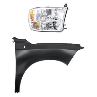 TruParts® - 2-Piece Kit (Passenger Side Headlight, Front Passenger Side Fender) (Standard Line)