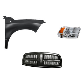TruParts® - 3-Piece Kit (Passenger Side Headlight, Grille, Front Passenger Side Fender) (Standard Line)