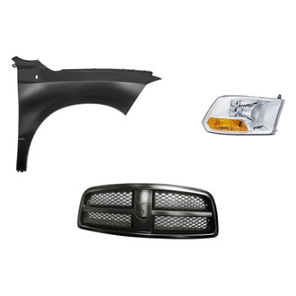 TruParts® - 3-Piece Kit (Passenger Side Headlight, Grille, Front Passenger Side Fender) (Standard Line)