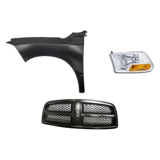 TruParts® - 3-Piece Kit (Driver Side Headlight, Grille, Front Driver Side Fender) (Standard Line)