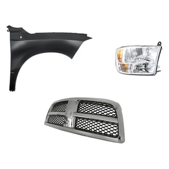 TruParts® - 3-Piece Kit (Passenger Side Headlight, Grille, Front Passenger Side Fender) (Standard Line)