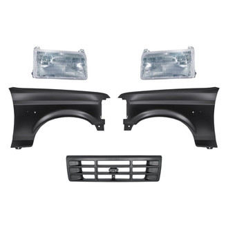 TruParts® - 5-Piece Kit (Driver and Passenger Side Headlights, Center Grille, Driver and Passenger Side Fenders) (Standard Line)