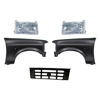 TruParts® - 5-Piece Kit (Driver and Passenger Side Headlights, Grille, Driver and Passenger Side Fenders) (Standard Line)