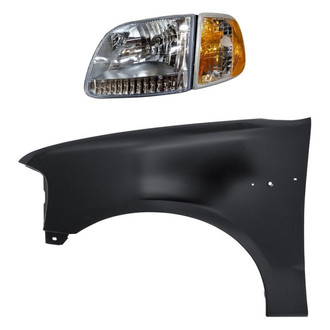 TruParts® - 2-Piece Kit (Driver Side Headlight, Front Driver Side Fender) (Standard Line)