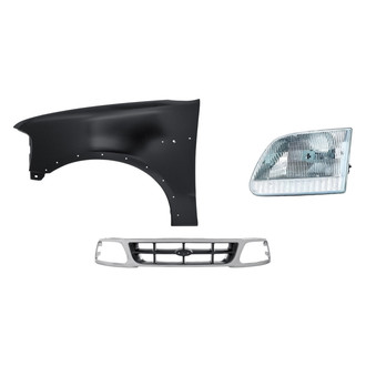 TruParts® - 3-Piece Kit (Driver Side Headlight, Grille, Front Driver Side Fender) (Standard Line)