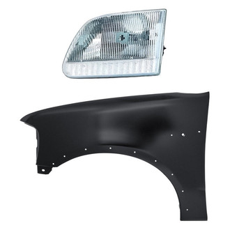 TruParts® - 2-Piece Kit (Driver Side Headlight, Front Driver Side Fender) (Standard Line)