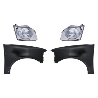 TruParts® - 4-Piece Kit (Driver and Passenger Side Headlights, Driver and Passenger Side Fenders) (Standard Line)