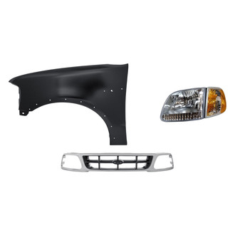 TruParts® - 3-Piece Kit (Driver Side Headlight, Grille, Front Driver Side Fender) (Standard Line)