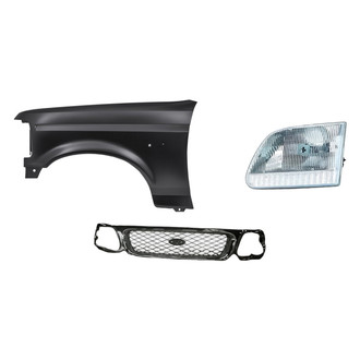 TruParts® - 3-Piece Kit (Driver Side Headlight, Grille, Front Driver Side Fender) (Standard Line)