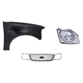 TruParts® - 3-Piece Kit (Passenger Side Headlight, Grille, Front Passenger Side Fender) (Standard Line)