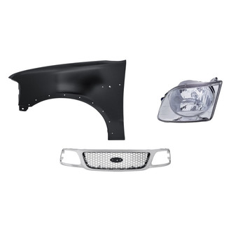 TruParts® - 3-Piece Kit (Driver Side Headlight, Grille, Front Driver Side Fender) (Standard Line)