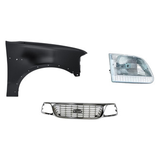 TruParts® - 3-Piece Kit (Passenger Side Headlight, Grille, Front Passenger Side Fender) (Standard Line)