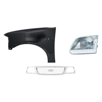 TruParts® - 3-Piece Kit (Driver Side Headlight, Grille, Front Driver Side Fender) (Standard Line)