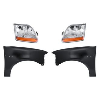 TruParts® - 4-Piece Kit (Driver and Passenger Side Headlights, Driver and Passenger Side Fenders) (Standard Line)