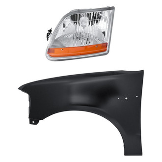 TruParts® - 2-Piece Kit (Driver Side Headlight, Front Driver Side Fender) (Standard Line)